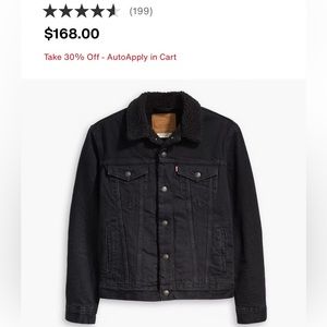 Brand New Levi’s Sherpa Trucker Jean Jacket